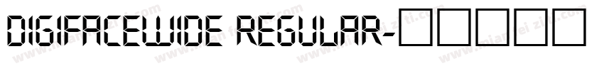 DigifaceWide Regular字体转换